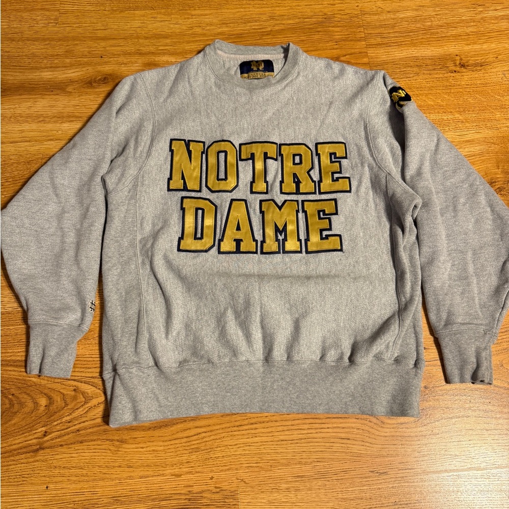 Vintage Notre Dame Sweatshirt Medium Hammes Bookstore Fighting Irish NCAA